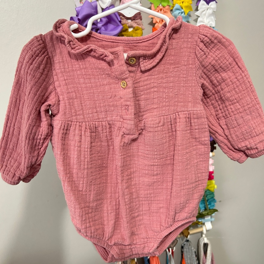 Carter's Pink Ruffled Bodysuit